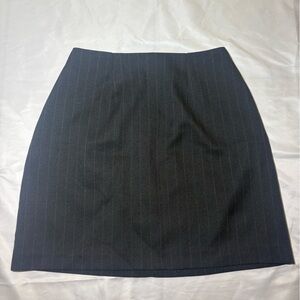 City Triangles Black White Pinstripe A-Like Mini Skirt